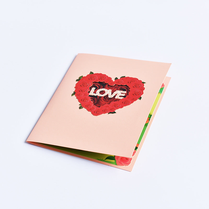 3D Pop-Up Cards Flowers Birthday Card Anniversary Gifts Postcard Maple Cherry Tree Wedding Invitations Greeting Cards LadyShow.Store