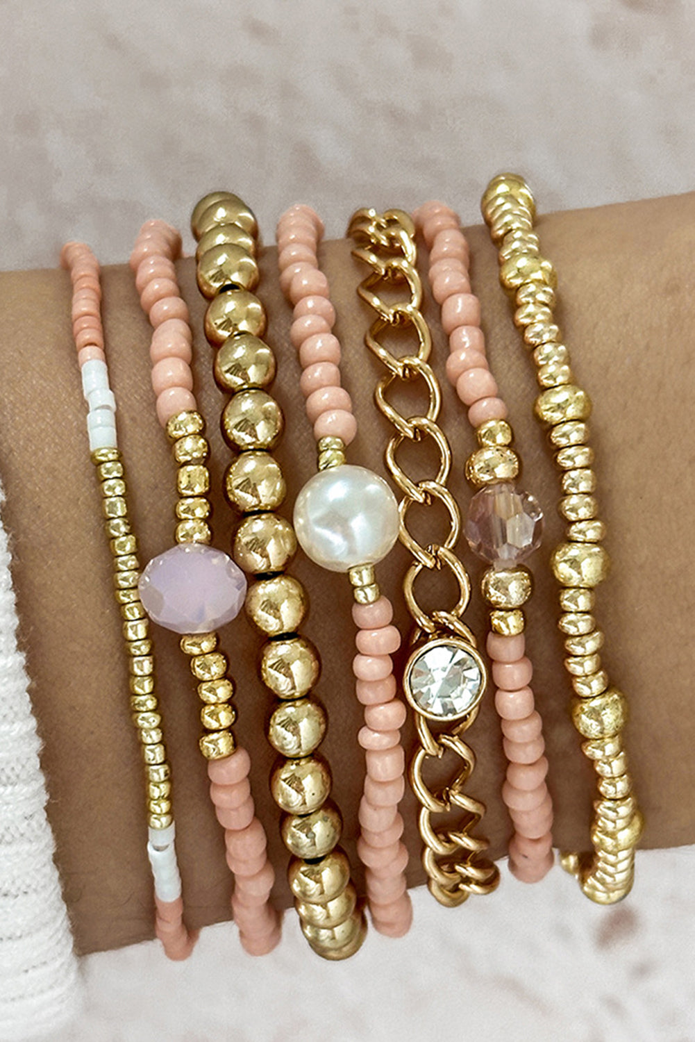 Nancy Simple Beaded Layer Bracelet LuxuryLifeWay Online Store