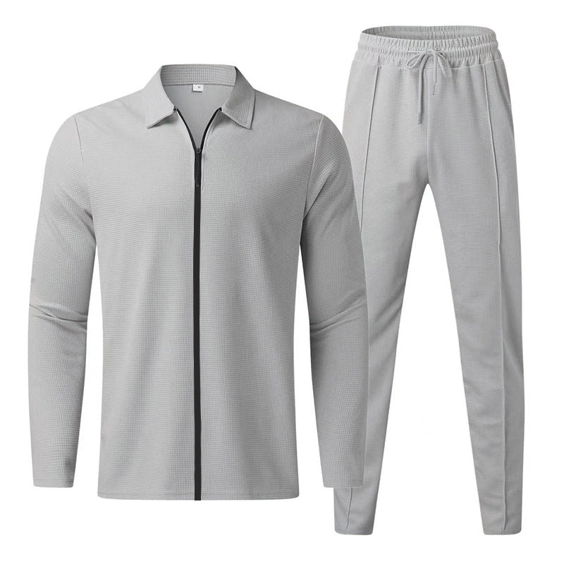 Fashion Zipper Cardigan Casual Sports Suit NorixaFashion.com