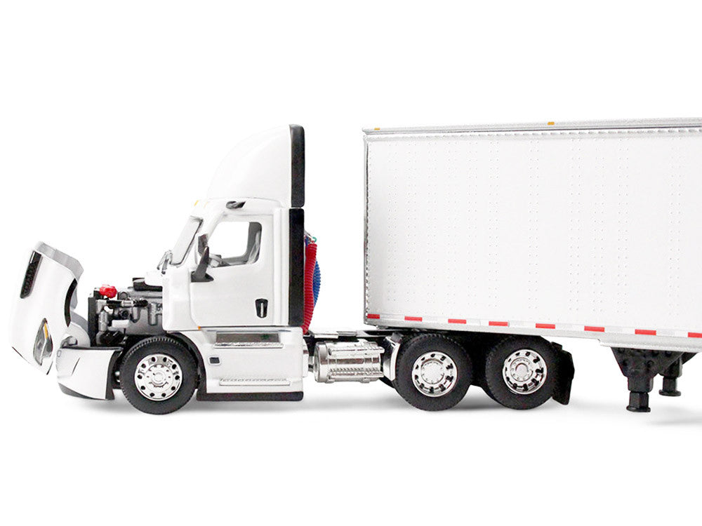 Freightliner Fifth Generation Cascadia Day Cab and 53' Utility Trailer with Skirts White 1/64 Diecast Model by DCP/First Gear LuxuryLifeWay Online Store