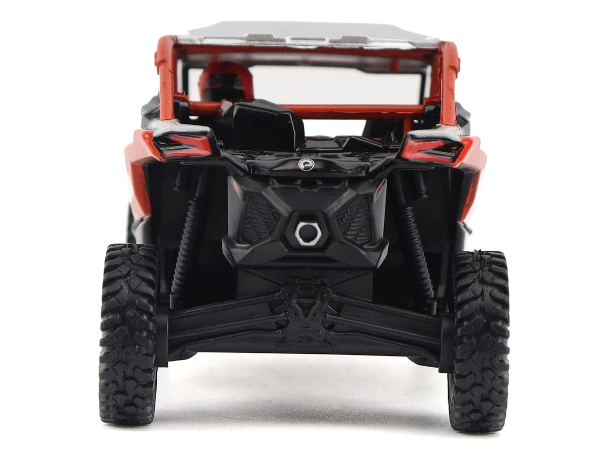 Can-Am Maverick X3 X RS Turbo RR Chalk Gray and Magma Red with Driver Figure 1/32 Diecast Model by BRP Models LuxuryLifeWay Online Store