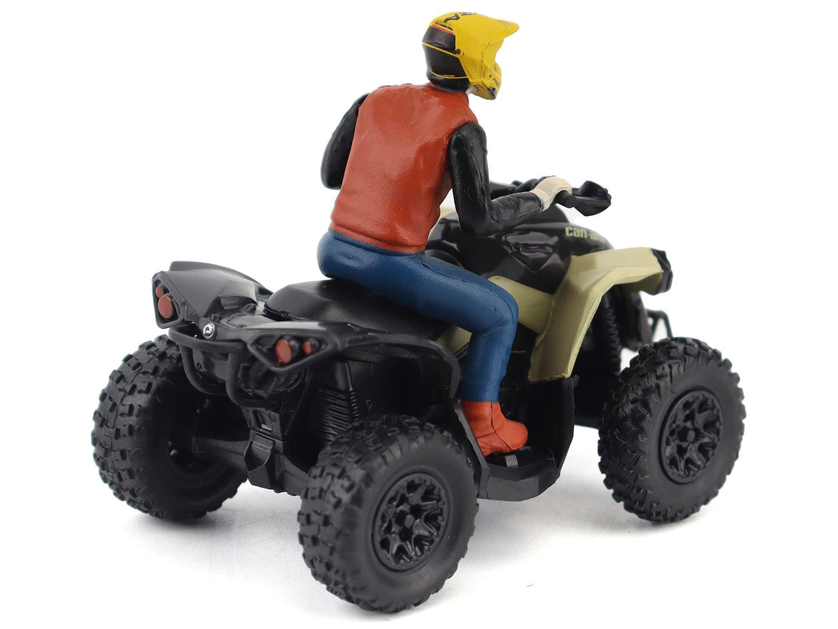 Can-Am Renegade X XC 1000R ATV Desert Tan with Driver Figure 1/32 Diecast Model by BRP Models LuxuryLifeWay Online Store