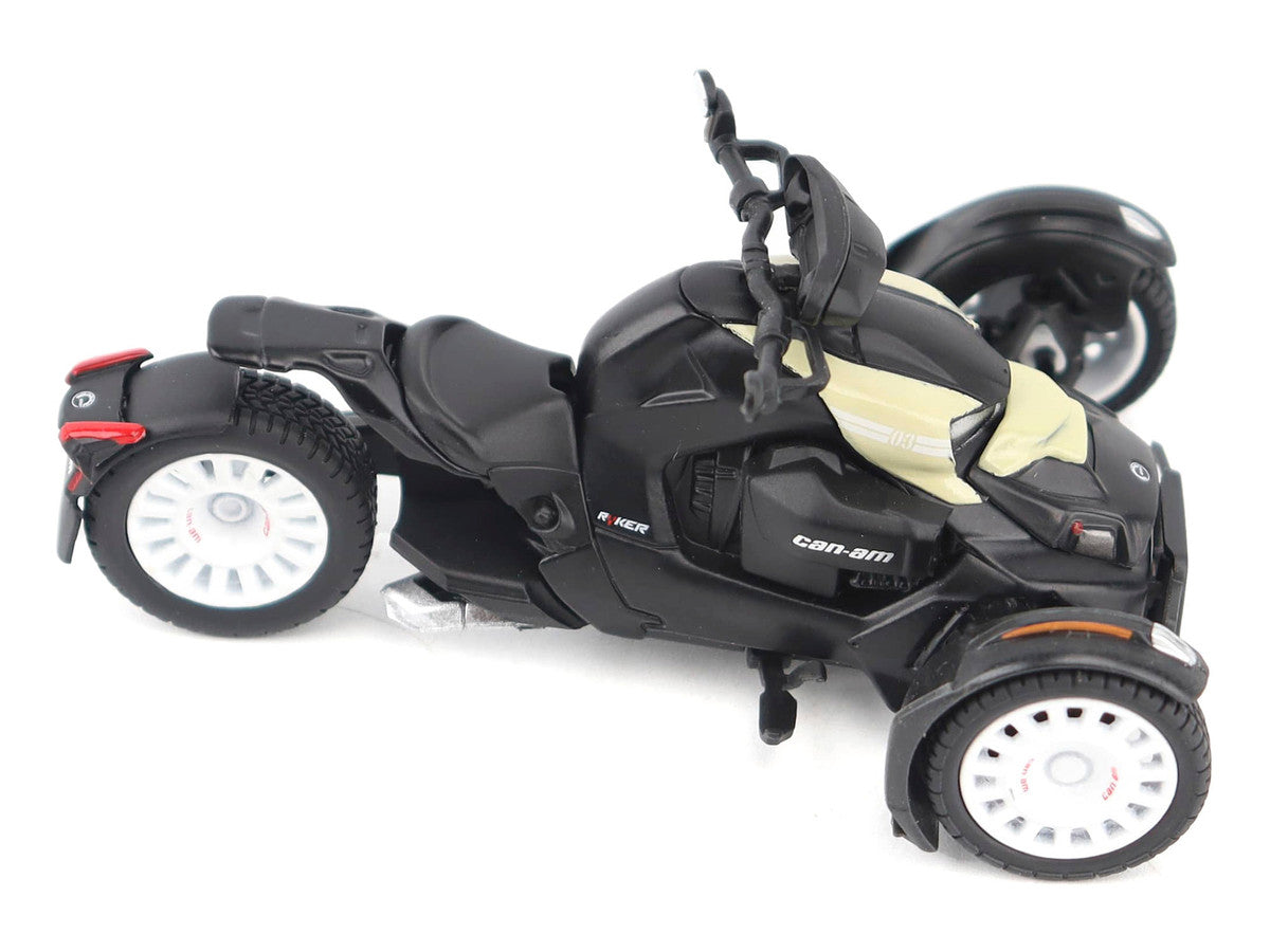 Can-Am Ryker Rally 3-Wheel Motorcycle Sand Storm and Black 1/32 Diecast Model by BRP Models LuxuryLifeWay Online Store