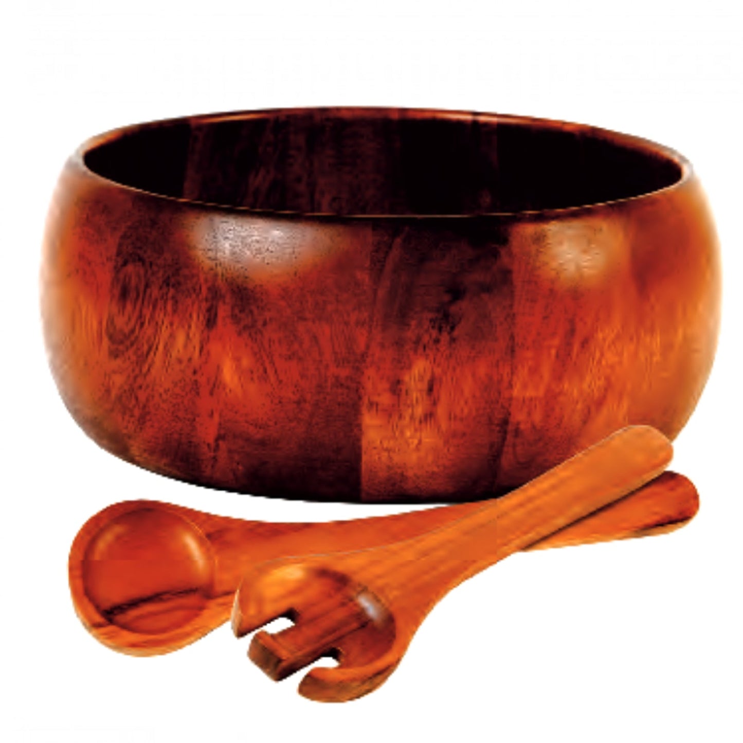 Gibson Home Laroda 3-Piece Salad Bowl Set, Brown Wood LuxuryLifeWay Online Store