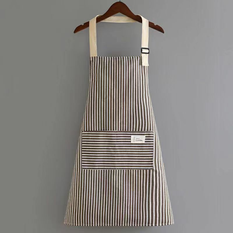 Cotton And Linen New Apron Women's Kitchen Home Summer Thin PearlNestDecor.com