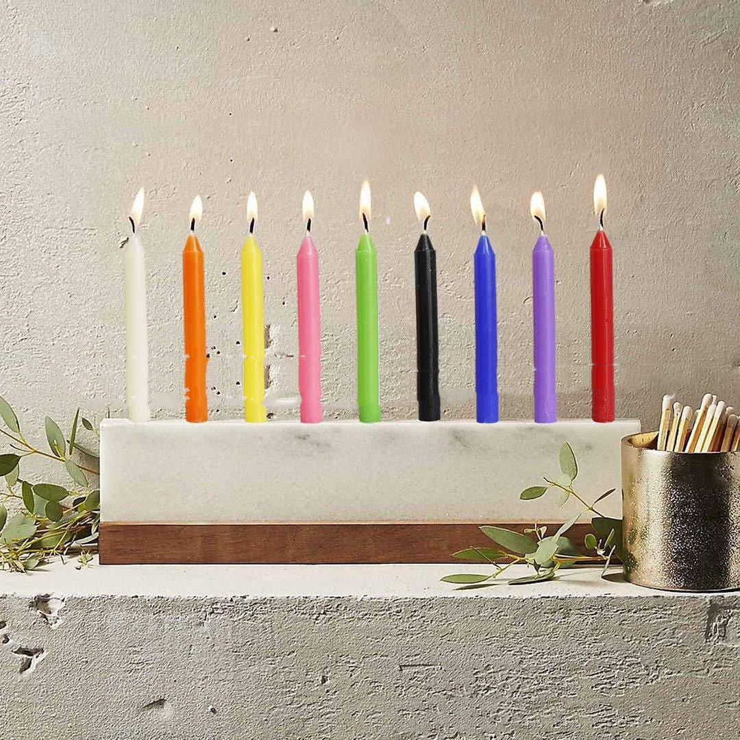 100 Colorful Birthday Candles Smokeless And Tasteless Pole Candle
