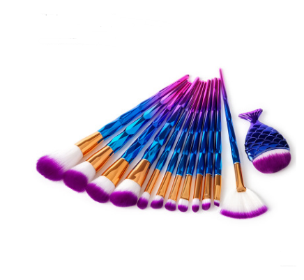 Makeup Brush Make-up Tool Mermaid DiamondGrindDiamond Combination GUJHUI CJD2