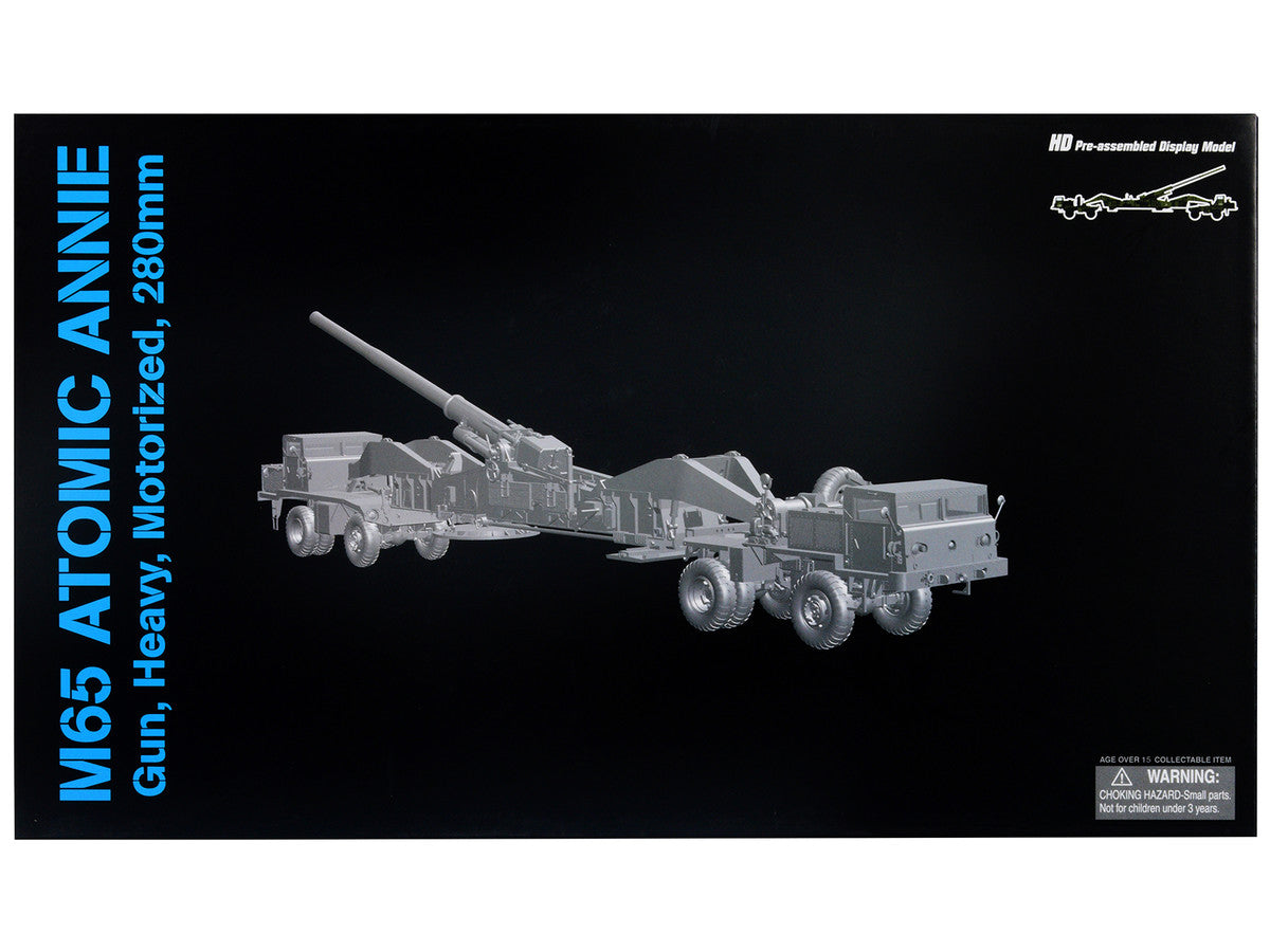 United States M65 Atomic Cannon "Atomic Annie" Artillery Olive Drab "Firing Mode" US Army "NEO Dragon Armor" Series 1/72 Plastic Model by Dragon Models LuxuryLifeWay Online Store