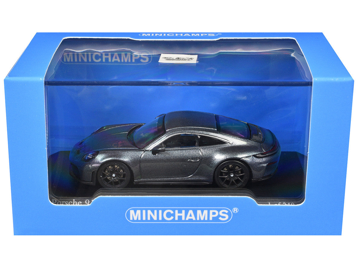 2025 Porsche 911 (992.2) GT3 Touring Gray Metallic Limited Edition to 240 pieces Worldwide 1/64 Diecast Model Car by Minichamps LuxuryLifeWay Online Store