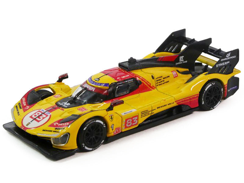 Ferrari 499P #83 Robert Kubica - Robert Shwartzman - Yifei Ye "AF Corse" "24 Hours of Le Mans" (2024) 1/64 Diecast Model Car by Polistil LuxuryLifeWay Online Store