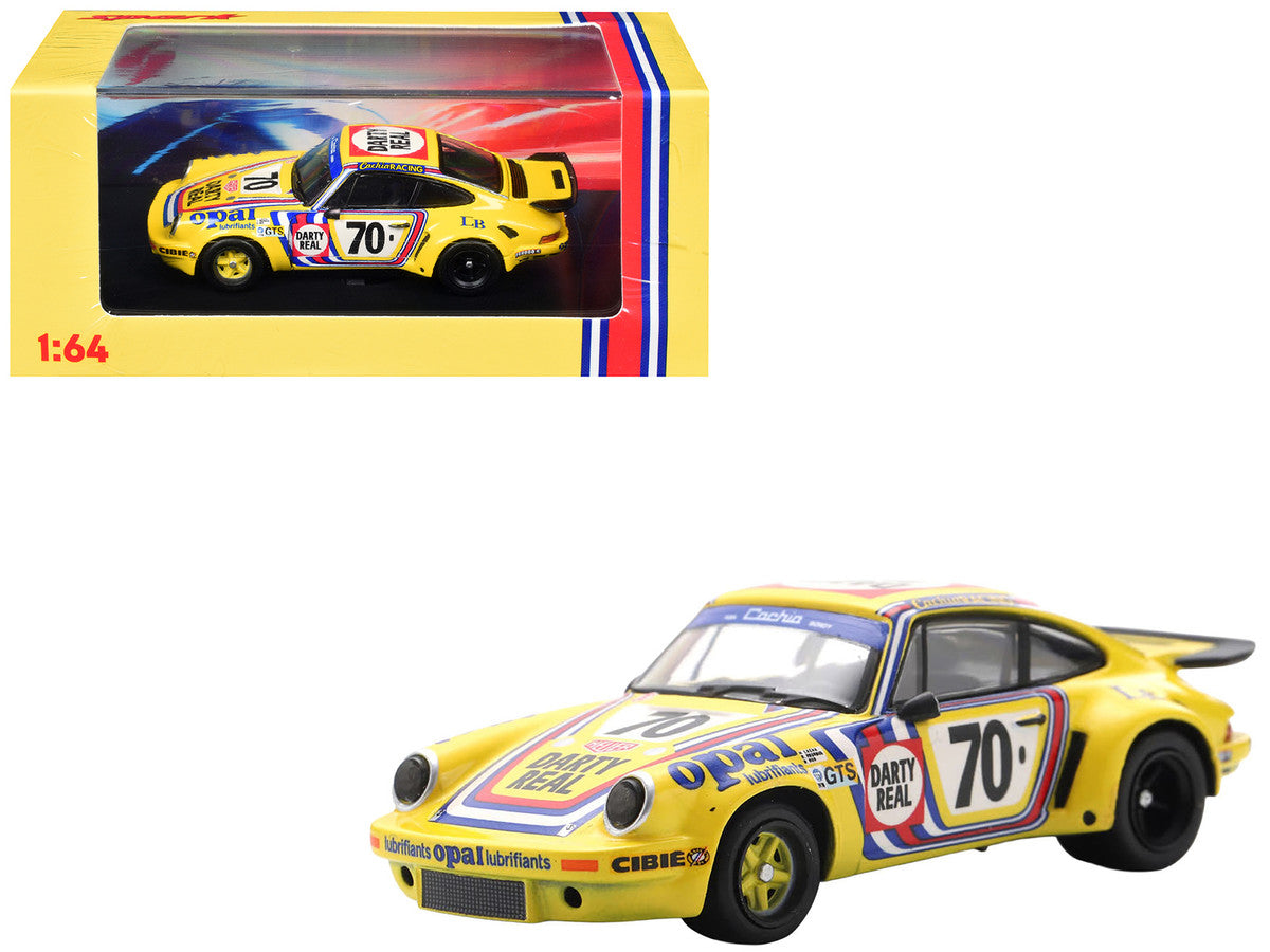 Porsche 911 Carrera RSR 3.0 #70 Henri Cachia - Raymound Touroul - Dennis Rua "ASA Cachia-Bondy" "24 Hours of Le Mans" (1974) 1/64 Model Car by Spark LuxuryLifeWay Online Store