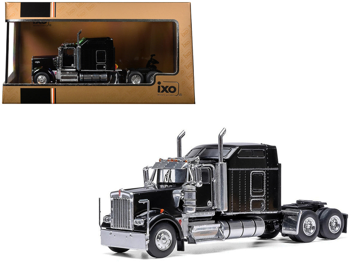 1990 Kenworth W900 Truck Tractor Black 1/64 Diecast Model by IXO Models LuxuryLifeWay Online Store