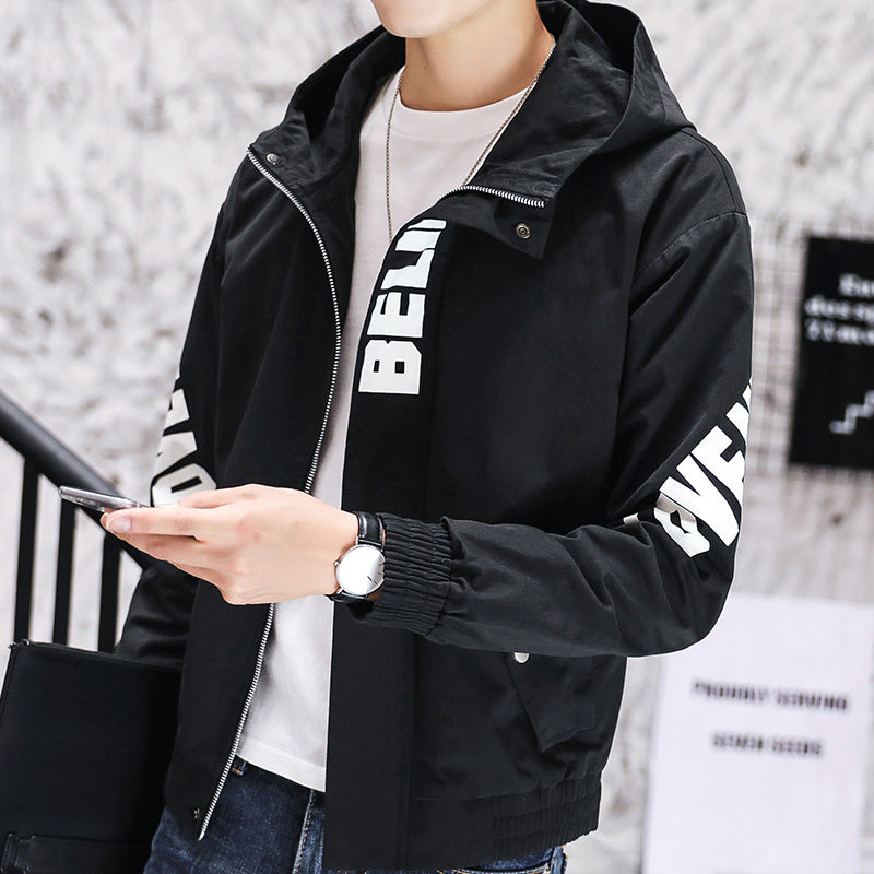 Men's Hooded Casual Work Jacket Pi-Mart