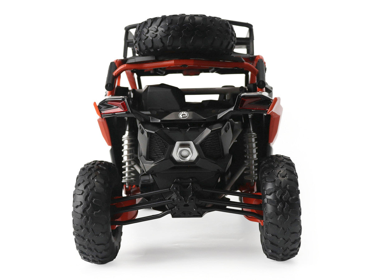 Can-Am Maverick X3 X RS Turbo RR with Roof Rack Chalk Gray and Orange 1/12 Diecast Model by BRP Models LuxuryLifeWay Online Store