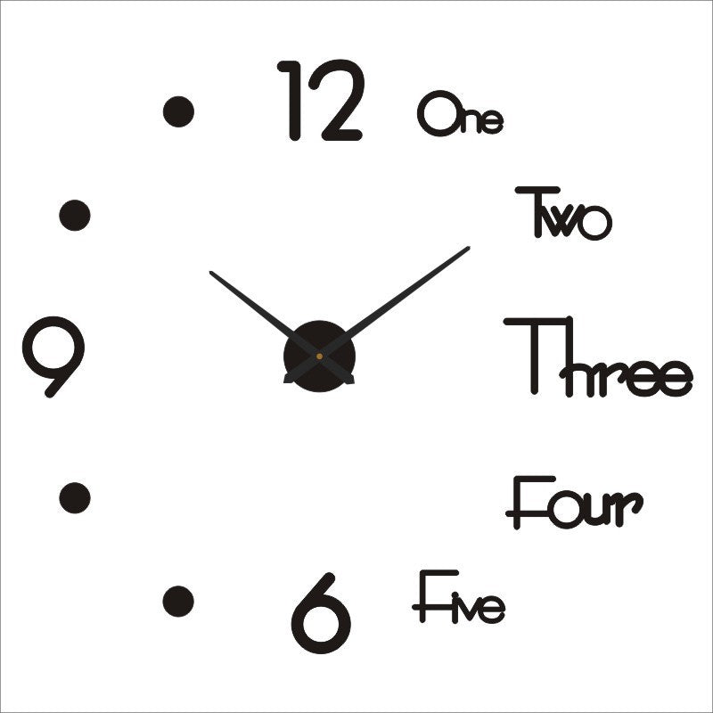 Creative wall clock PearlNestDecor.com