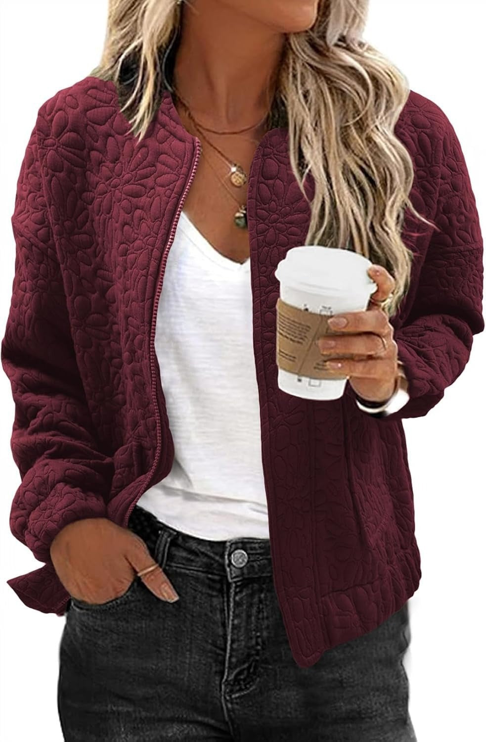 2026 Fall Winter New Arrival Hotselling Women's SolidTexturedCasualOpenFront Cardigan Coat NorixaFashion.com