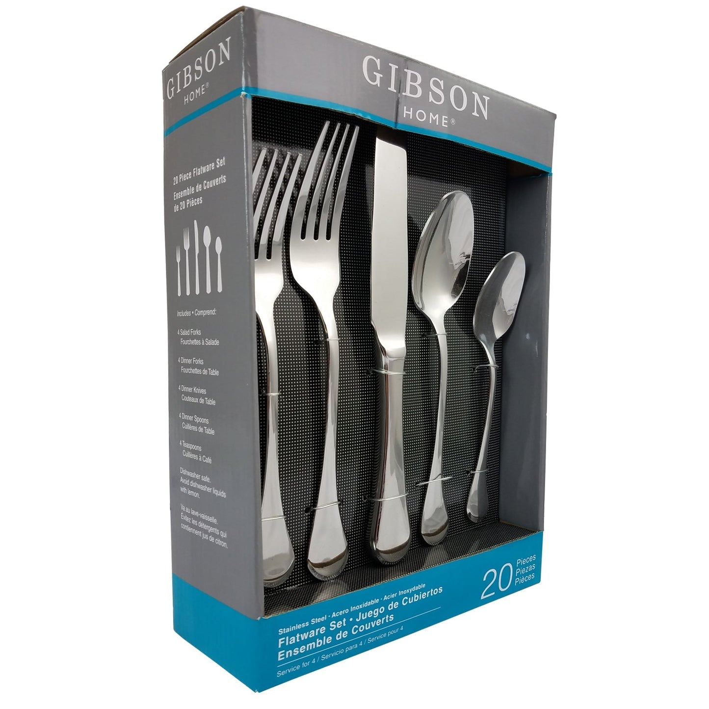 Gibson Home Classic Manchester 20-Piece Flatware Set LuxuryLifeWay Online Store