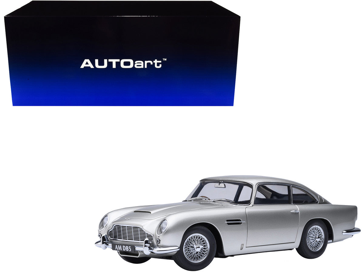 Aston Martin DB5 RHD (Right Hand Drive) Birch Silver 1/18 Model Car by Autoart LuxuryLifeWay Online Store