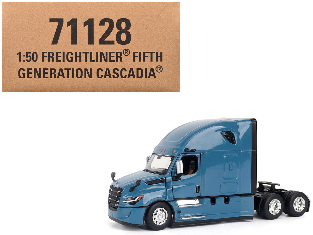 2025 Freightliner Cascadia Gen-5 Sleeper Cab Truck Tractor Signature Blue "Transport Series" 1/50 Diecast Model by Diecast Masters LuxuryLifeWay Online Store