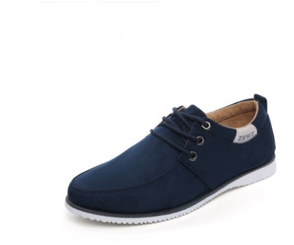 New spring and autumn men's shoes casual shoes sports shoes British wind shoes low to help men's running shoes breathable Best YouTube Store