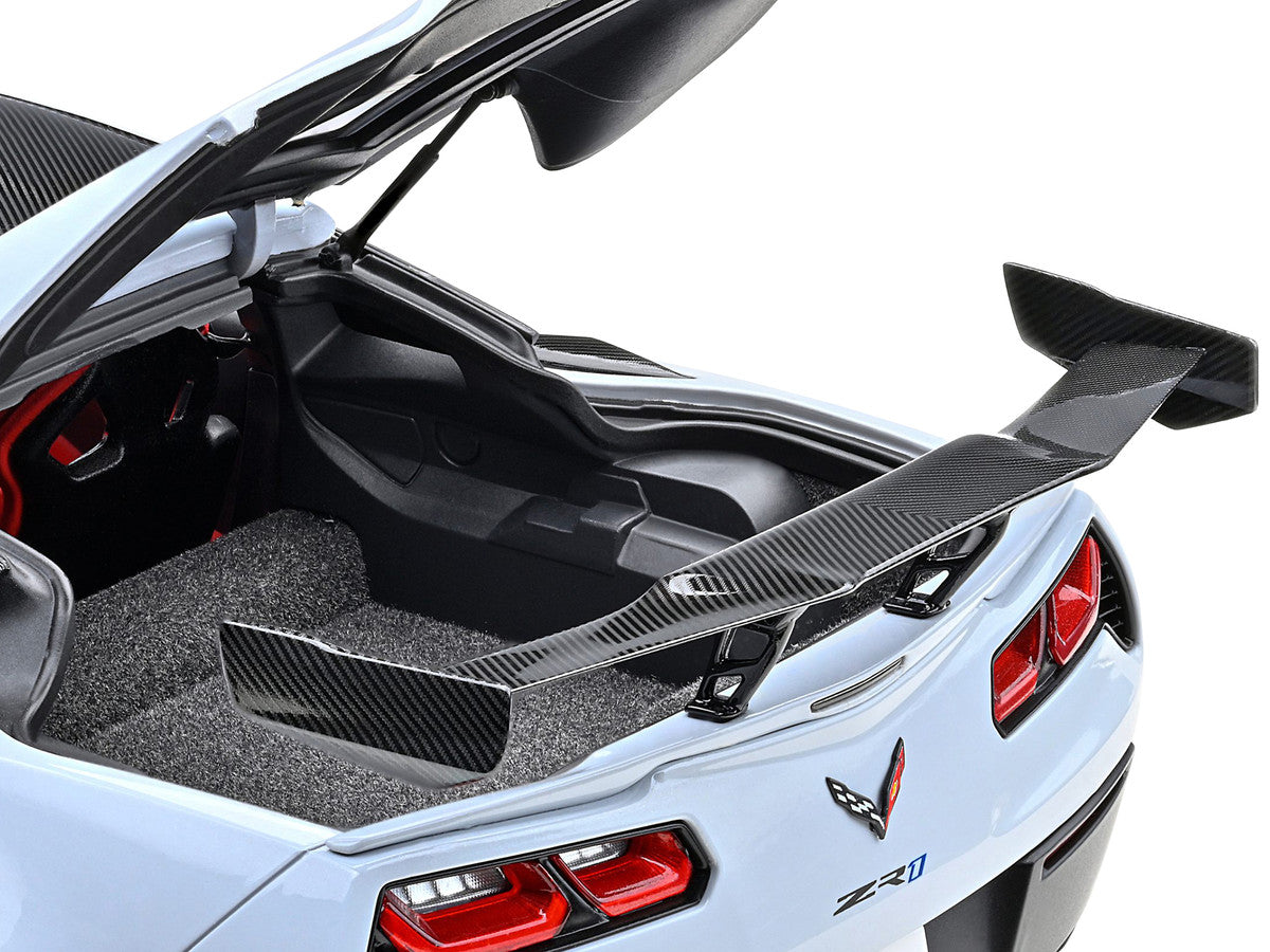 2019 Chevrolet Corvette C7 ZR1 Ceramic Matrix Gray Metallic with Carbon Top 1/18 Model Car by Autoart LuxuryLifeWay Online Store