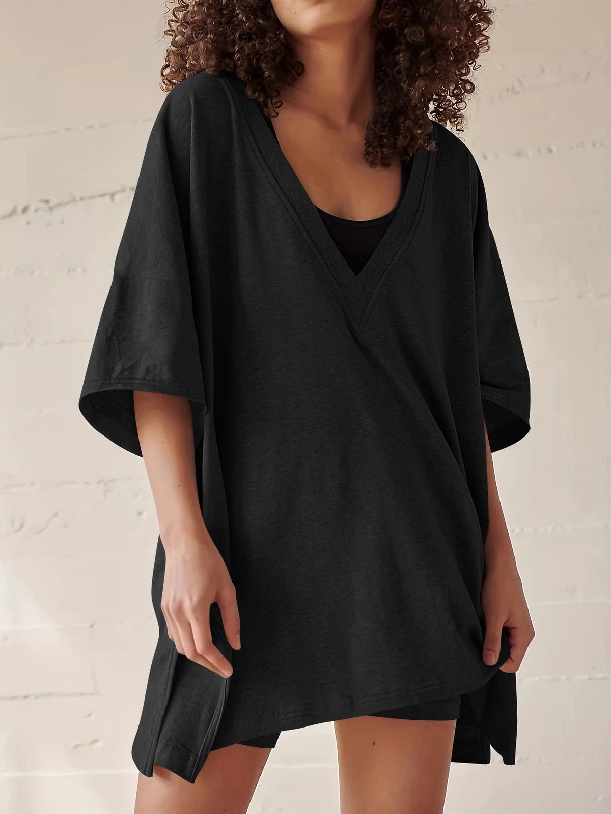 Women's Fashion Casual Short-sleeved Shorts Two-piece Suit NorixaFashion.com