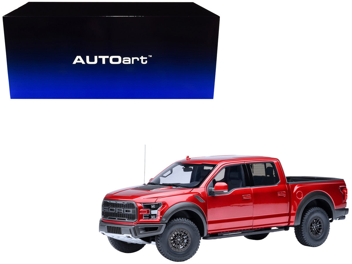 2019 Ford F-150 Raptor Pickup Truck Ruby Red Metallic 1/18 Model Car by Autoart LuxuryLifeWay Online Store