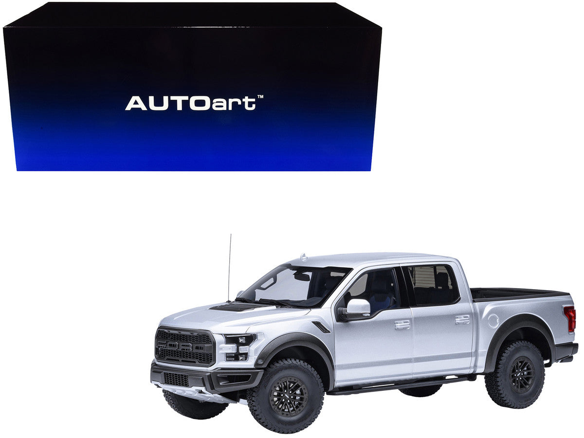 2019 Ford F-150 Raptor Pickup Truck Ingot Silver 1/18 Model Car by Autoart LuxuryLifeWay Online Store