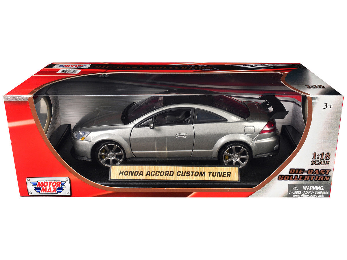 2003 Honda Accord Gray Metallic 1/18 Diecast Model Car by Motormax LuxuryLifeWay Online Store