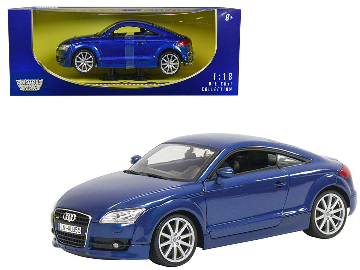 2007 Audi TT Blue 1/18 Diecast Car Model by Motormax LuxuryLifeWay Online Store