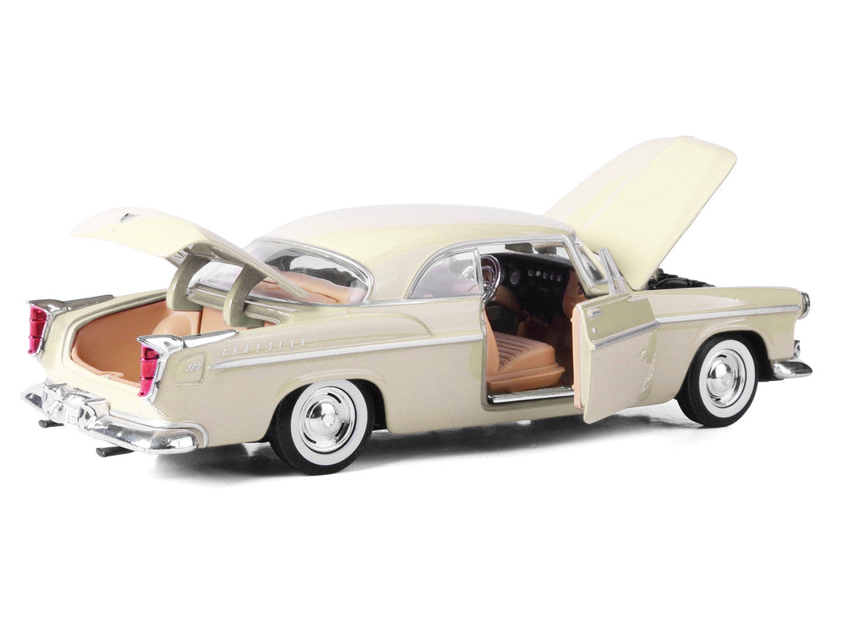 1955 Chrysler C300 Cream "Timeless Legends" Series 1/24 Diecast Model Car by Motormax LuxuryLifeWay Online Store