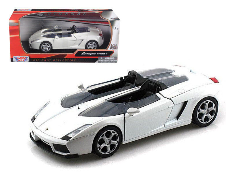 Lamborghini Concept S White 1/24 Diecast Car Model by Motormax LuxuryLifeWay Online Store