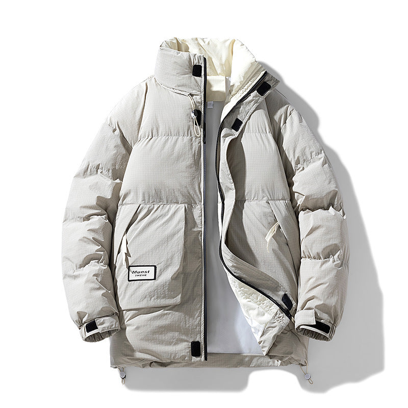 New Cotton Clothing Men's Coat Fleece-lined Thickened Best YouTube Store