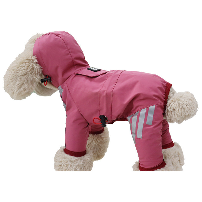 Dog Raincoat Full Package Four Feet Waterproof Rain Cape Pet Products Pets Fashion