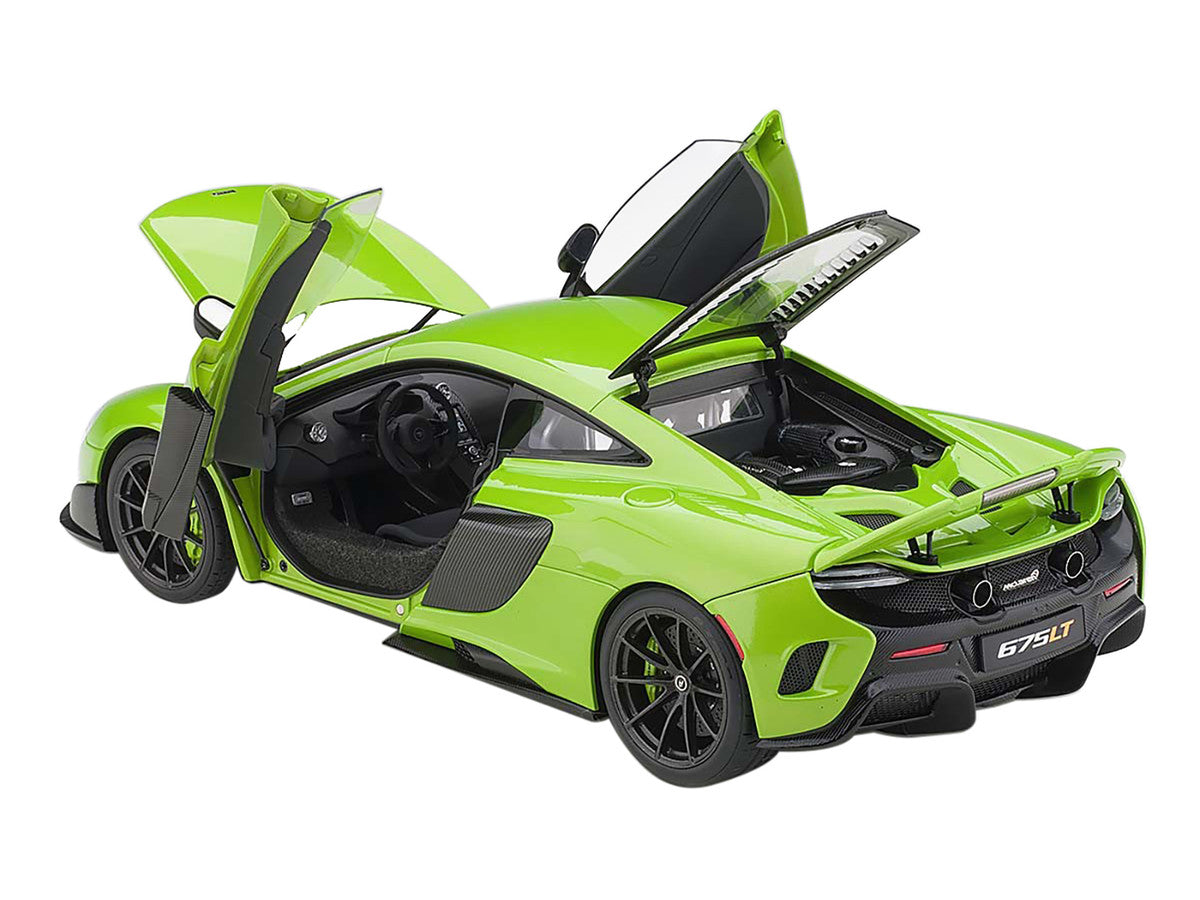 Mclaren 675LT Napier Green with Black Wheels 1/18 Model Car by Autoart LuxuryLifeWay Online Store