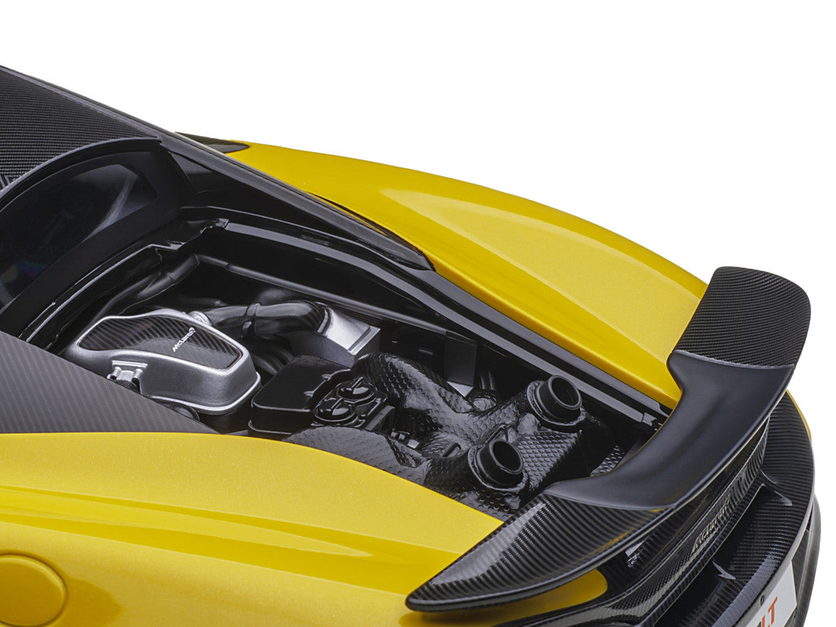 Mclaren 600LT Sicilian Yellow and Carbon 1/18 Model Car by Autoart LuxuryLifeWay Online Store