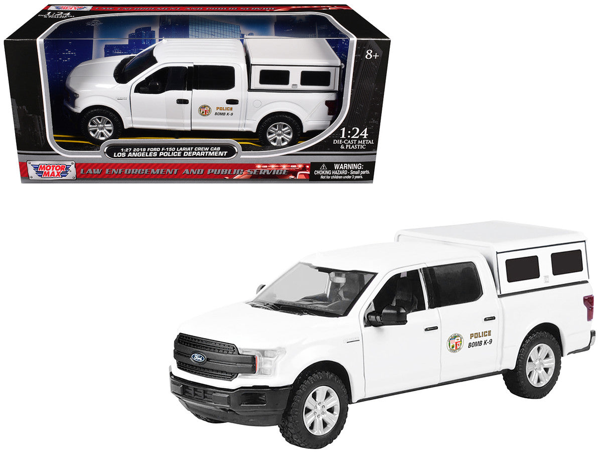 2019 Ford F-150 Lariat Crew Cab Pickup Truck "Los Angeles Police Department Bomb Squad" White "Law Enforcement and Public Service" Series 1/27 Diecast Model Car by Motormax LuxuryLifeWay Online Store