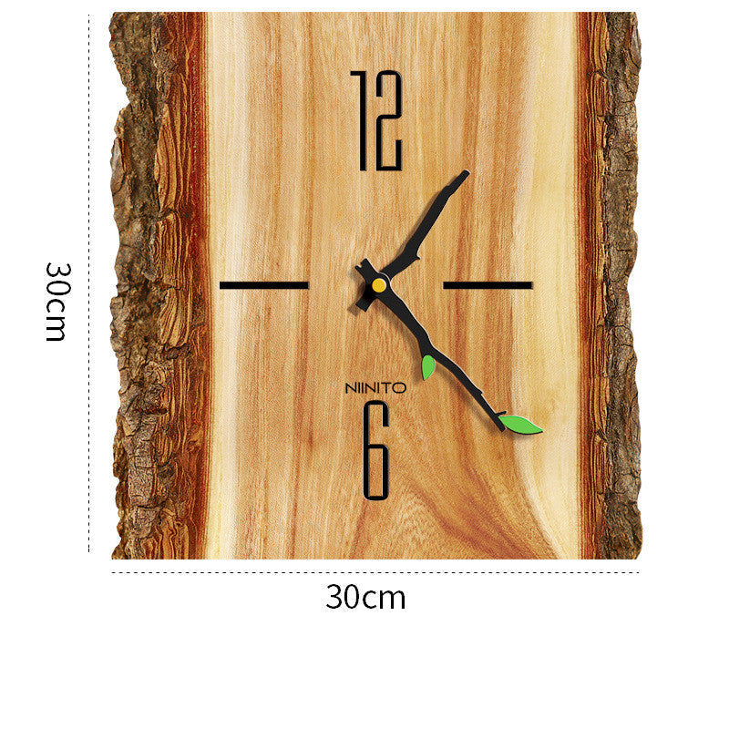 Nordic Simple and Creative Tree Pattern Wall Clock PearlNestDecor.com