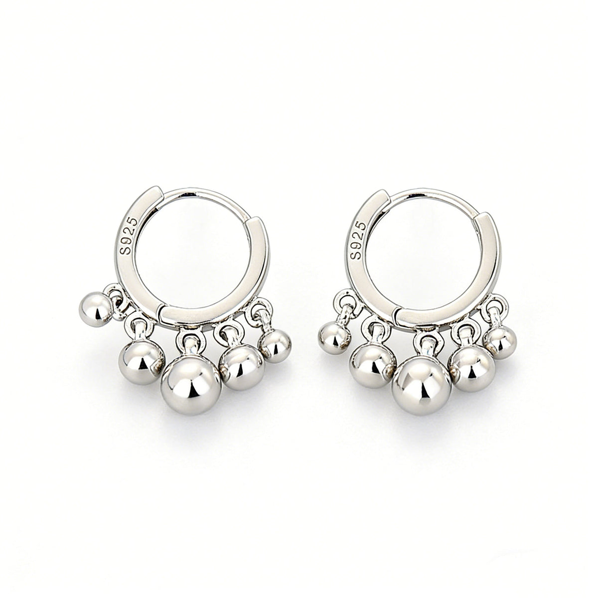 S925 Silver Tassel-shaped Pendant Earrings LadyShow.Store