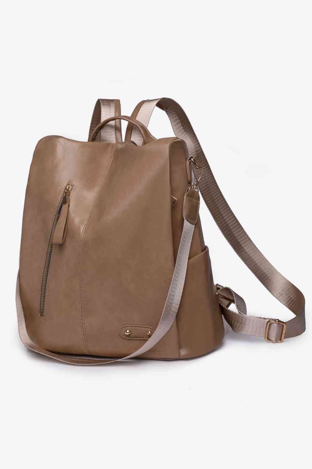 Marcy Zipper Pocket Backpack LadyShow.Store