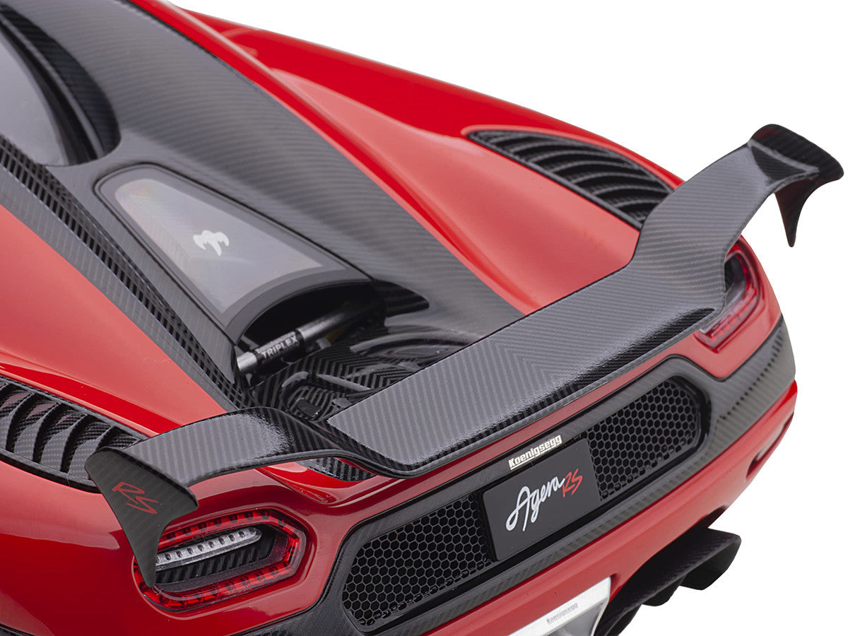 Koenigsegg Agera RS Chili Red with Black Accents 1/18 Model Car by Autoart LuxuryLifeWay Online Store