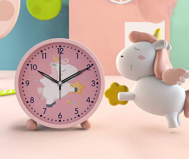 Bag Hair Help Mute Cartoon Small Alarm Clock Luminous Clock Dinosaur Cute Rabbit Bedroom Cute Alarm Clock Best YouTube Store