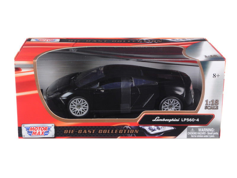 Lamborghini LP 560-4 Black 1/18 Diecast Car Model by Motormax LuxuryLifeWay Online Store