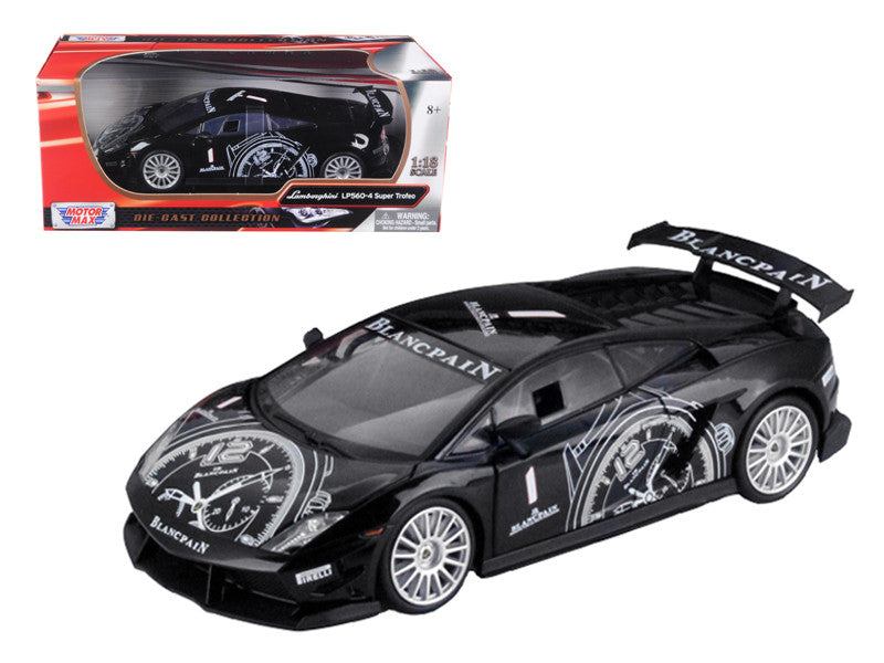 Lamborghini Gallardo LP560-4 Super Trofeo Black 1/18 Diecast Model Car by Motormax LuxuryLifeWay Online Store