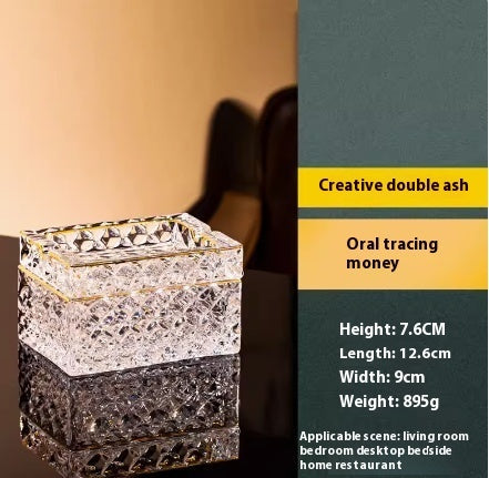 Bohemian Crystal Ashtray For Men's Gifts LadyShow.Store