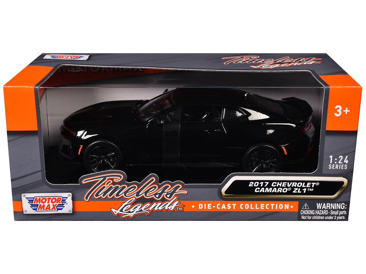 2017 Chevrolet Camaro ZL1 Black 1/24 Diecast Model Car by Motormax LuxuryLifeWay Online Store