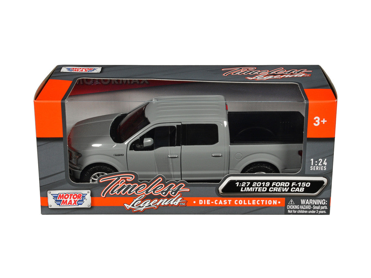2019 Ford F-150 Limited Crew Cab Pickup Truck Gray "Timeless Legends" Series 1/24-1/27 Diecast Model Car by Motormax LuxuryLifeWay Online Store