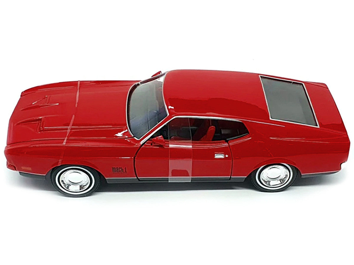 1971 Ford Mustang Mach 1 Red James Bond 007 "Diamonds are Forever" (1971) Movie "James Bond Collection" Series 1/24 Diecast Model Car by Motormax LuxuryLifeWay Online Store