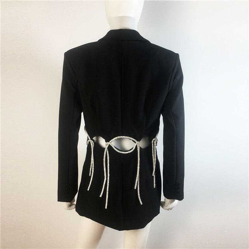 The New Fashionable Cut-out Waistless Design Slim Xiaoxi Jacket Best YouTube Store