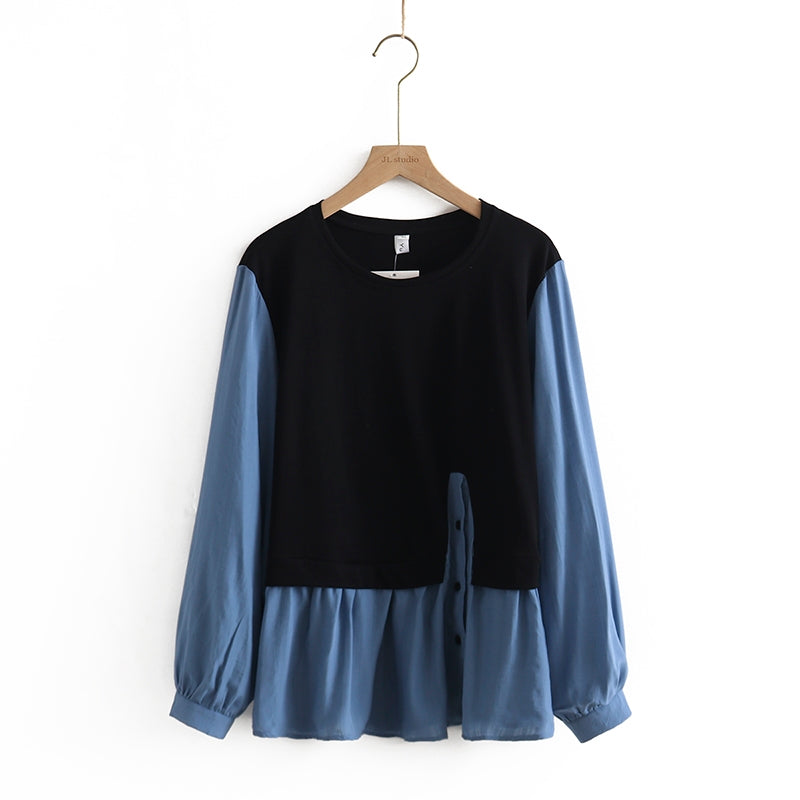 Women's Long-Sleeved Loose Slim Fit T-Shirt Pi-Mart